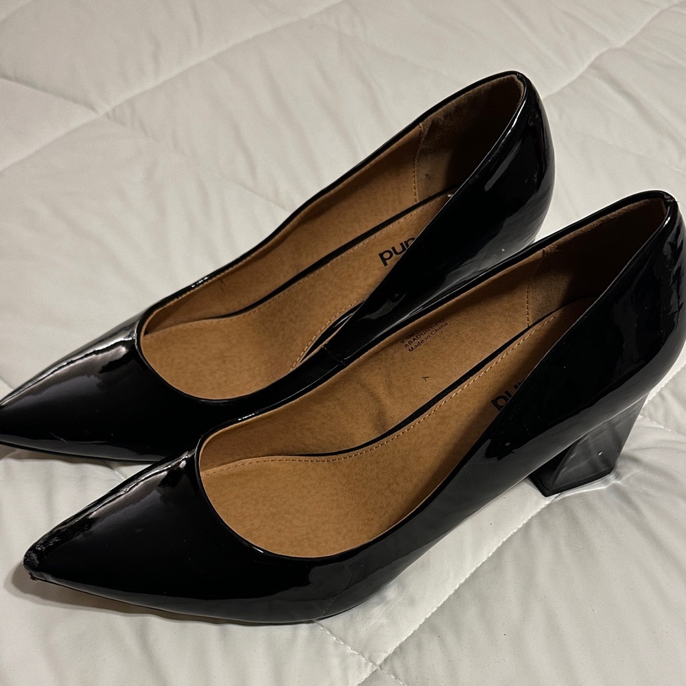 Abound Black Patent Leather Heels